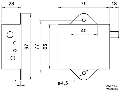 Visaton AMP 2.2 Abmessungen