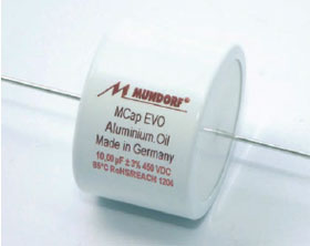 MKP Folienkondensator Mundorf MCAP250-1,00 1,0 µF 250V DC Kondensator