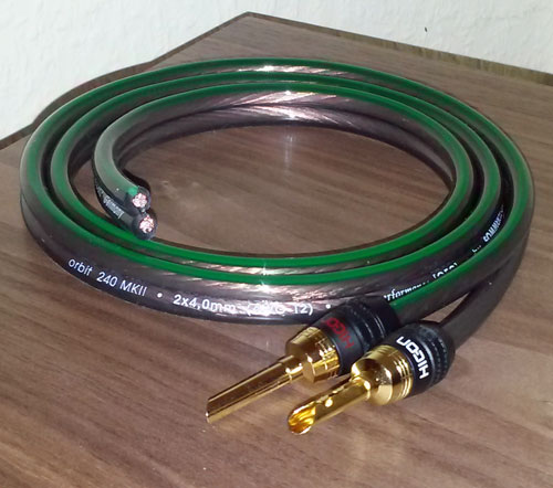 SOMMER CABLE SC-ORBIT 240 MKII 2 x 4,0mm2 Câble de haut-parleur OFC 25m noir transparent 440-0151 2 x 4,0 mm² 